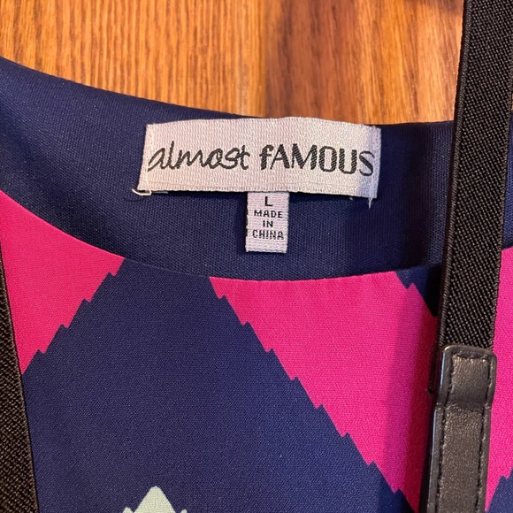 Colorful Striped A-Line 3/4 Sleeve Dress - Picture 5 of 5